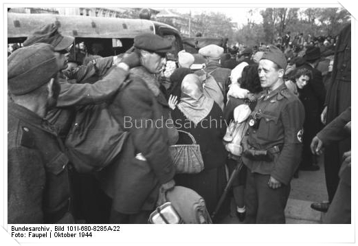 Gettósítás a Józsefvárosban. Forrás: Deutches Bundesarchive